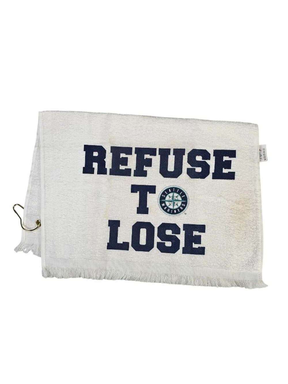 Seattle Mariners Baseball Refuse To Lose Sports Towel with Brass Grommet & Hook